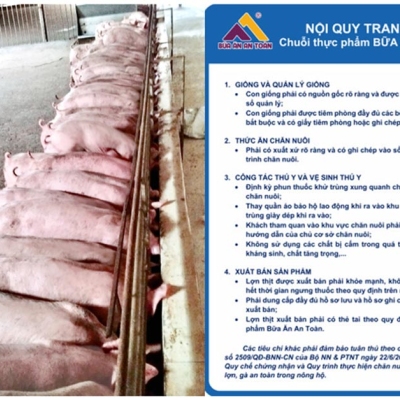 Thịt lợn thảo dược: Chất lượng tạo nên thương hiệu